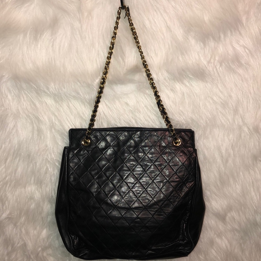 Vintage Gino Ferruzzi Black Leather Bag - Picture 3 of 8